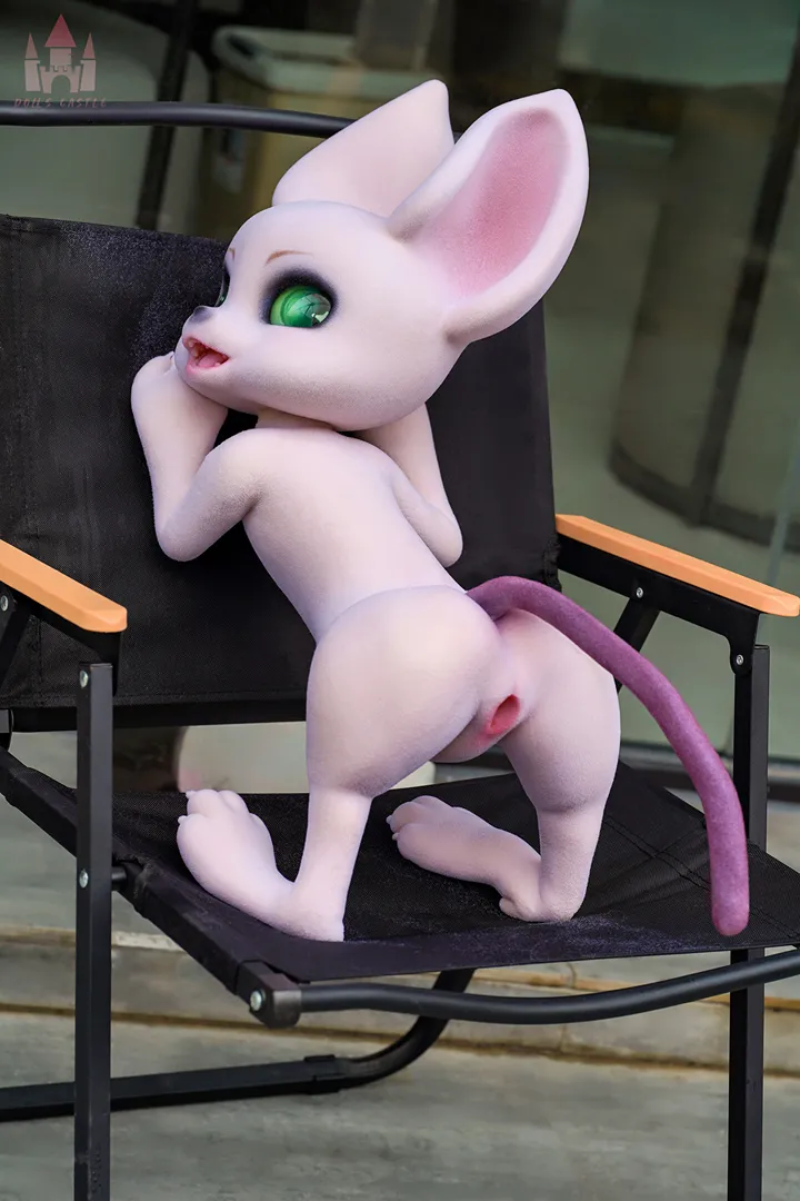 80cm (2ft7) Furry All-In-One Silicone Sex Doll Cheese Mouse with Fur